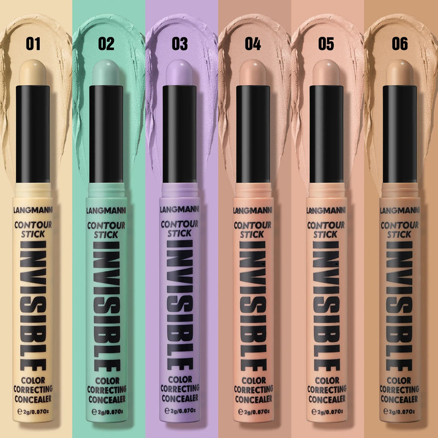 6 Colors Modify Skin Tone Concealer Contour Stick Full Cover Spot Blemish Acne Marks Concealer Waterproof Lasting Face Cosmetics