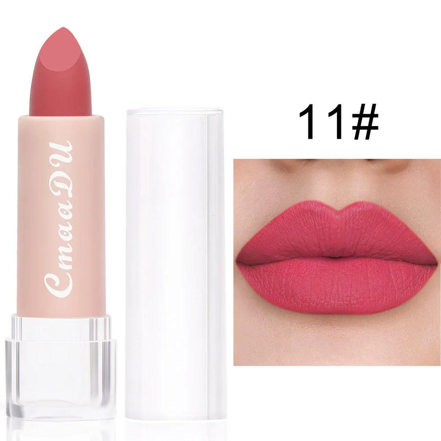 15 Colors Matte Lipstick 24 Hours Water Resistant Lipsticks Lip tint korean Makeup For Women Beauty Lip Stain Cheap Small Makeup