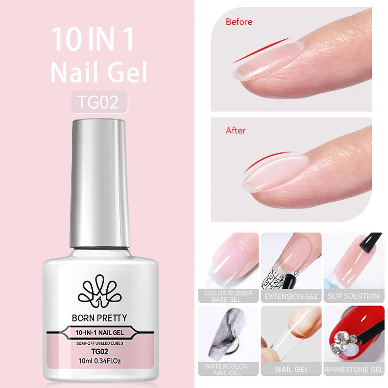 BORN PRETTY 10ml Black Glass Cat Magnetic Gel Nail Polish Silver Gold Glitter Semi Permanent Soak Off UV LED Gel Varnish