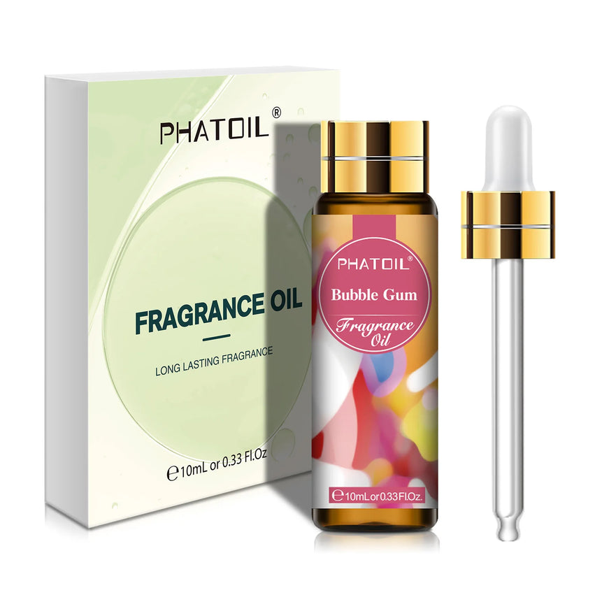 PHATOIL 10ml Coconut & Vanilla Fragrance Oil For Diffuser Aromatherapy White Musk Bubble Gum Baby Powder Fragrance Aroma Oils