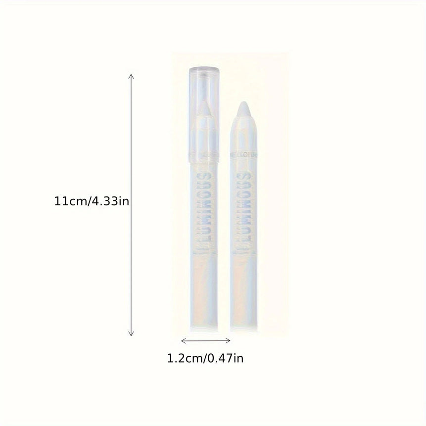 Brightening Face Glitter Highlighter Stick Eyeshadow Pearlescent White Nude Brown Highlight Makeup High Gloss Face Contour Stick