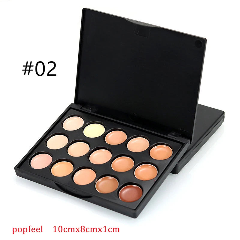 Five-color Concealer Palette Moisturize Natural Facial Cream Cover Dark Circles Acne Professional Makeup Cosmetic Even Skin Tone