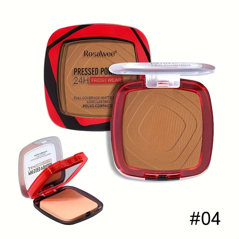 Full Coverage Pressed Powder Foundation  Matte Control Oil  Foundation Long Lasting Face Makeup