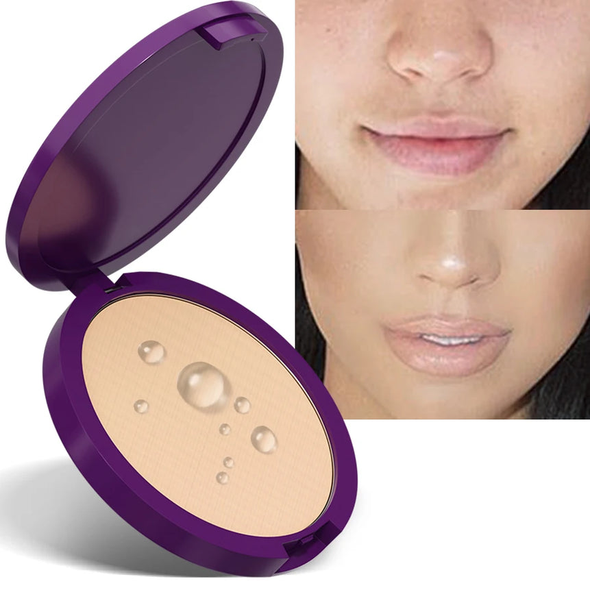 5 Colors Matte Full Natural Coverage Pressed Powder Oil Control Weightless Finishing Powder Foundation Makeup Concealer Cosmetic