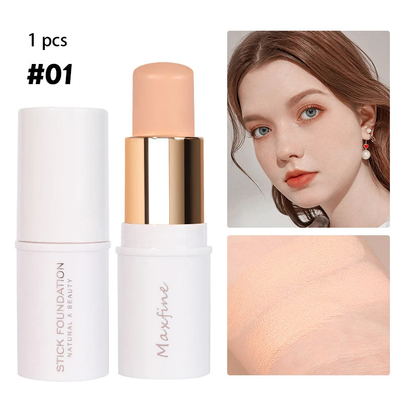 Light Breathable Concealer Foundation Makeup Stick Matte Oil Control Natural Moisturizer Face Foundation Cream Lasting Cosmetic