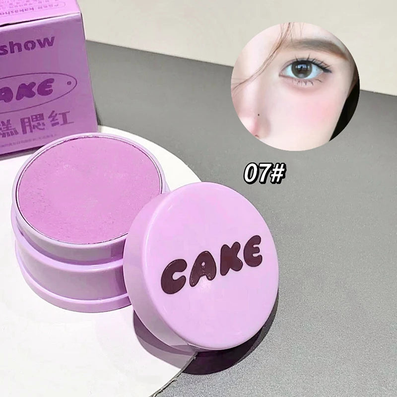 Blush Powder Palette Mashed Potato Natural Matte Brighten Skin Milk Peach Pink Purple Apricot Rubor Rouge Blusher Korean Makeup